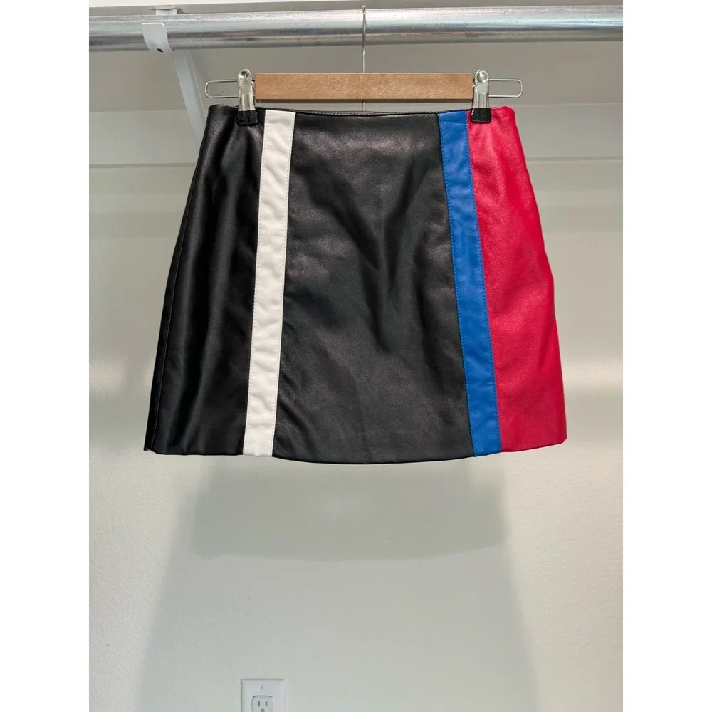 Emory Park Vintage‎ Look Faux Leather Mini Skirt Size Small